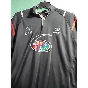 Live for Rugby 6 Nations Rugby Shirt Black Jersey Size XXXL.   LFR